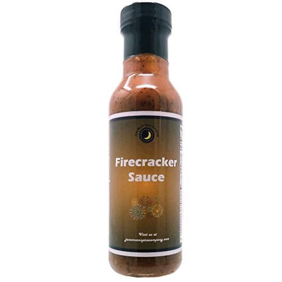 June Moon Spice Company's Firecracker Sauce | 12 Fluid Ounce Flavor Lock Bottle | Sweet Heat