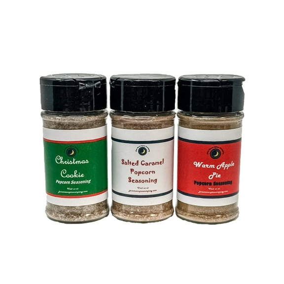 June Moon Spice Company's Popcorn Seasoning Variety Pack - 3 Flavors | 3.5 fl. oz. Shaker Jars