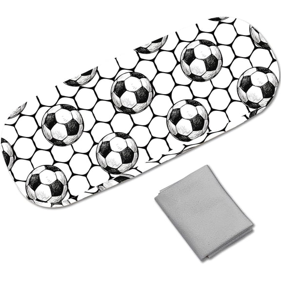 June Rose Glasses Case Hard Shell Leather Sunglasses Case Portable Eyeglass Holder Spectacle Storage Pouch Clamshe diy Football