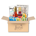 thumbnail image 1 of June Street Market Peach Strawberry Dirty Soda Kit DIY Drink Bar Party Gift Set Makes Up To 40 Drinks, 1 of 5