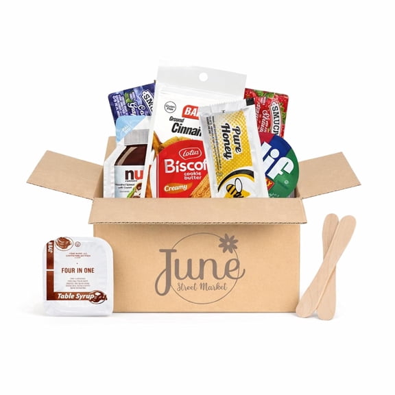 June Street Market Sweet Spread Variety Gift Box Single Serve Breakfast Sampler