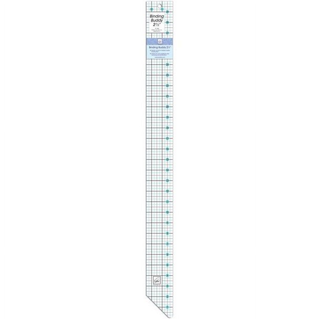 June Tailor 2.5" x 30" Binding Buddy Ruler for Quilting and Sewing