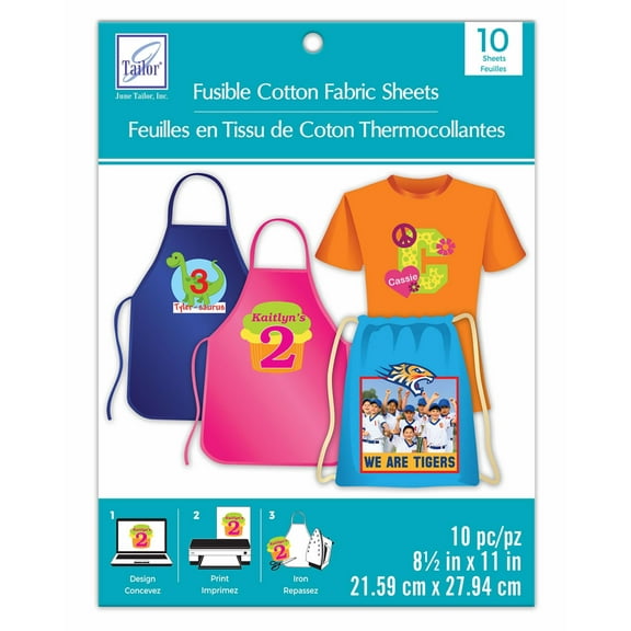 Fusible Cotton Fabric Sheets - 10 Sheets