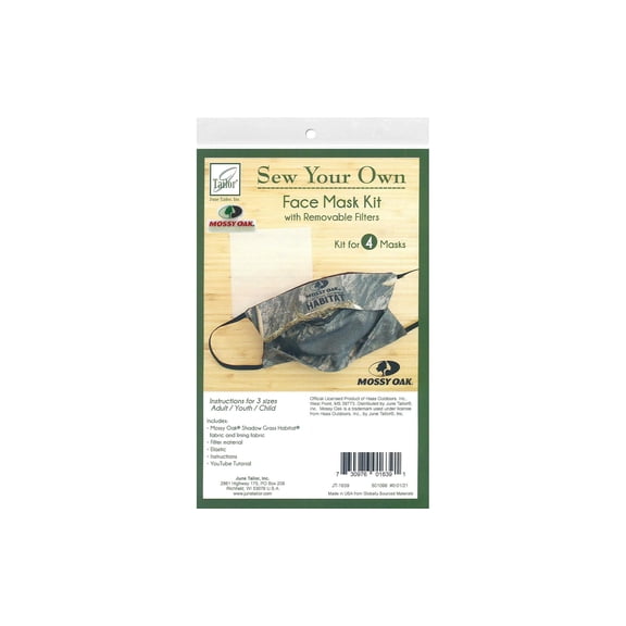 June Tailor Kit Sew Your Own Shadow Grass Face Mask 4pc