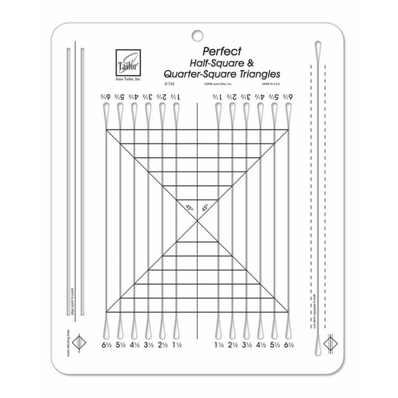 Perfect Half-Square & Quarter-Square Triangles Ruler