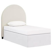 June Upholstered Arched Twin Headboard Ivory