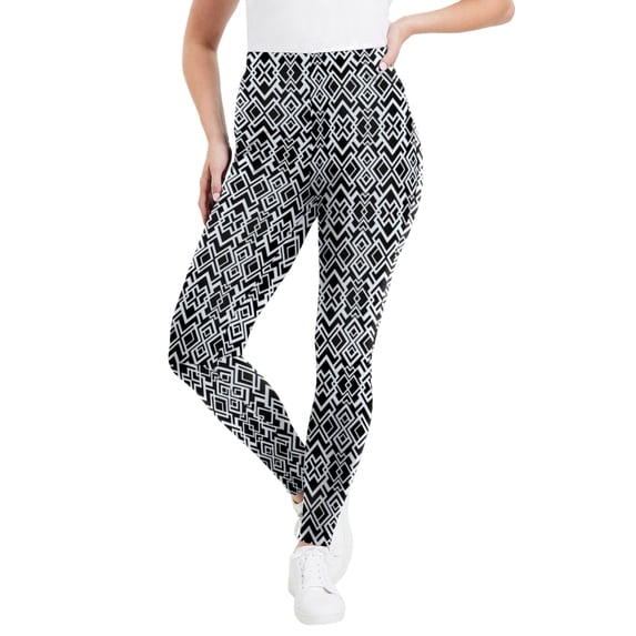 June + Vie Women's Plus Size Classic Ankle Legging