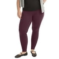 thumbnail image 1 of June & Vie Women's Plus Size Classic Ankle Legging, 1 of 5