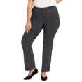 thumbnail image 1 of June & Vie Women's Plus Size Curvie Fit Bootcut Jeans, 1 of 4