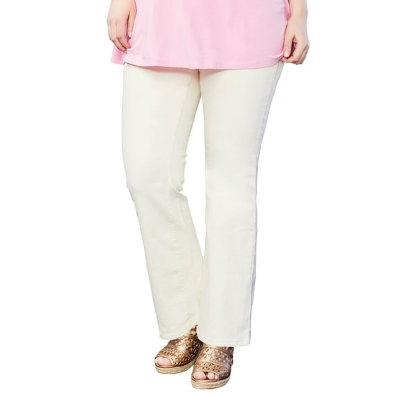 June + Vie Women's Plus Size Curvie Fit Bootcut Jeans