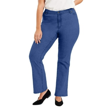 June   Vie Women's Plus Size Curvie Fit Bootcut Jeans