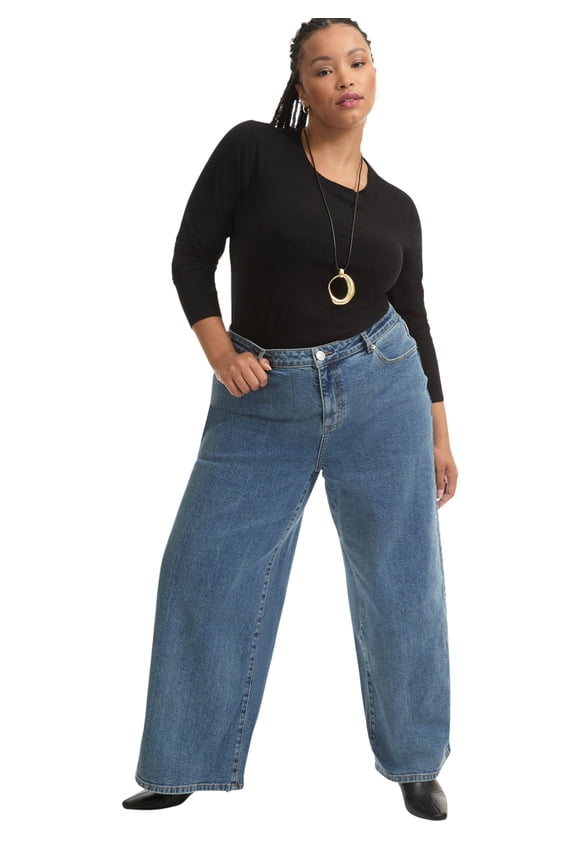 Women's Plus Size Curvie-Fit High-Rise Jeans