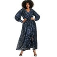 thumbnail image 1 of June + Vie Women's Plus Size Evyre Side Slit Sequin Dress, 1 of 4