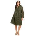 thumbnail image 1 of June + Vie Women's Plus Size Eyelet Shirtdress, 1 of 4