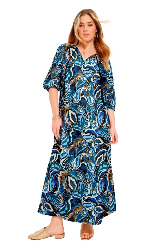 Women's Plus Size Boho Maxi Dress
