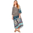 thumbnail image 1 of June & Vie Women's Plus Size Boho Maxi Dress, 1 of 3