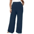 thumbnail image 1 of June & Vie Women's Plus Size Knitted Sweater Pants, 1 of 1