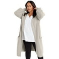 thumbnail image 1 of June & Vie Women's Plus Size Open-Front Cardigan, 1 of 4