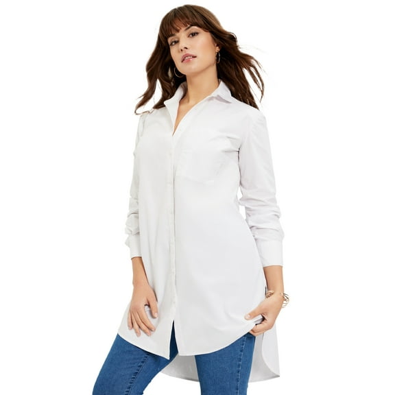 June   Vie Women's Plus Size Poplin La Vie Tunic