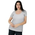 thumbnail image 1 of June & Vie Women's Plus Size Ribbed Scoopneck Top, 1 of 1