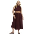 thumbnail image 1 of June & Vie Women's Plus Size Ruffle Detail Maxi Dress, 1 of 5