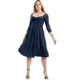 thumbnail image 1 of June + Vie Women's Plus Size Sweetheart Swing Dress, 1 of 6