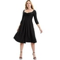 thumbnail image 1 of June + Vie Women's Plus Size Sweetheart Swing Dress, 1 of 6