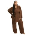 thumbnail image 1 of June + Vie Women's Plus Size Tie-Waist Cardigan, 1 of 3