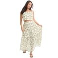 thumbnail image 1 of June & Vie Women's Plus Size Eyelet Scalloped Hem Maxi Skirt, 1 of 4