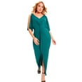 thumbnail image 1 of June + Vie Women's Plus Size Twist-Front Dress, 1 of 5