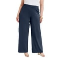 thumbnail image 1 of June + Vie Women's Plus Size Wide-Leg Pant, 1 of 1