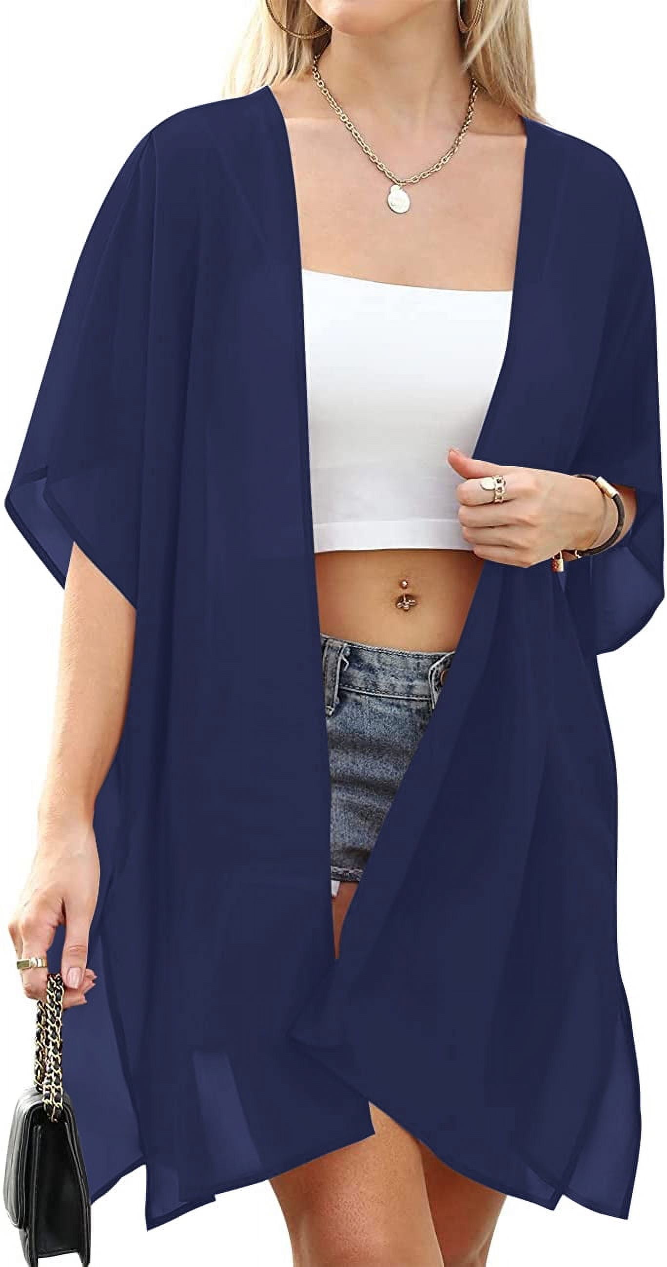 JuneFish Women Beach Kimono Swimsuit Bathing Suit Cover Up Swimwear