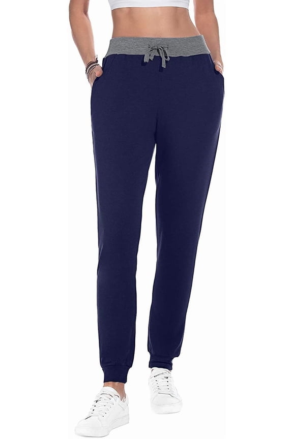Women Joggers Cozy Sweatpants Tapered Active Yoga Lounge Track Pants with Pockets