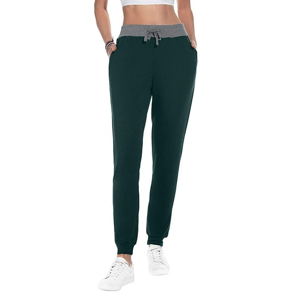 JuneFish Women Joggers Cozy Sweatpants Tapered Active Yoga Lounge Track Pants with Pockets
