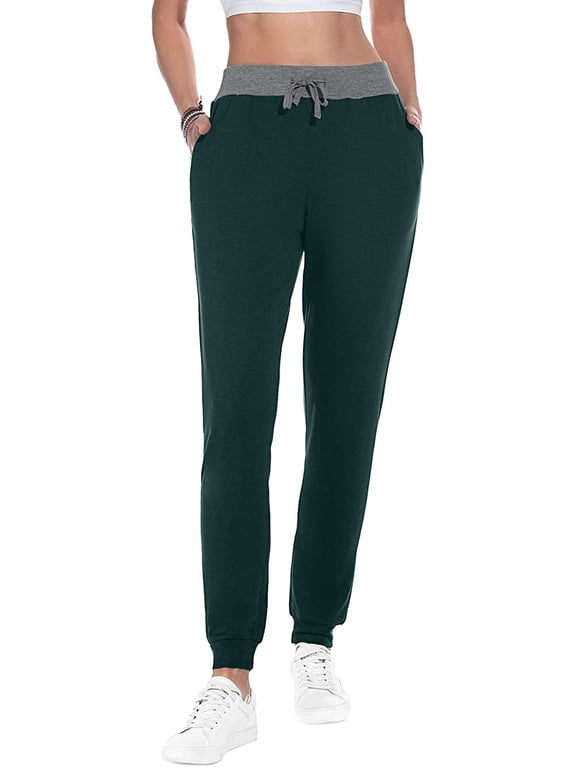 Women Joggers Cozy Sweatpants Tapered Active Yoga Lounge Track Pants with Pockets