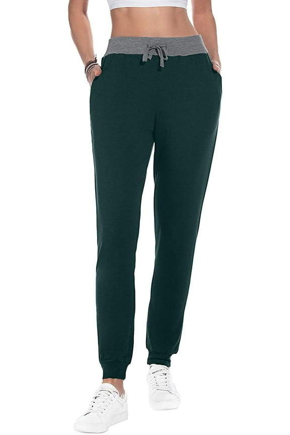 Women Joggers Cozy Sweatpants Tapered Active Yoga Lounge Track Pants with Pockets