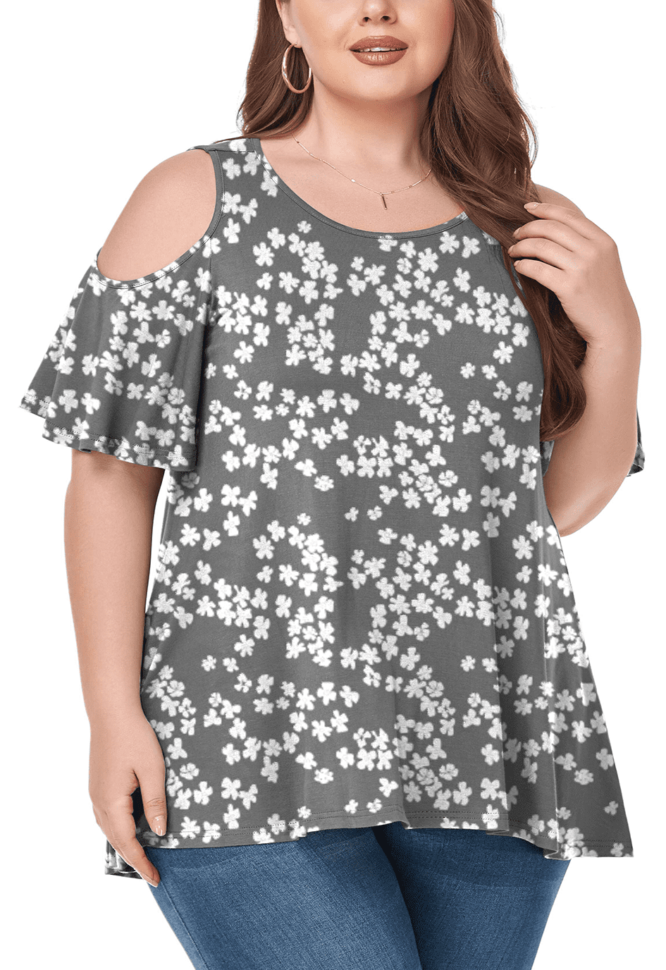 cold shoulder tunic top