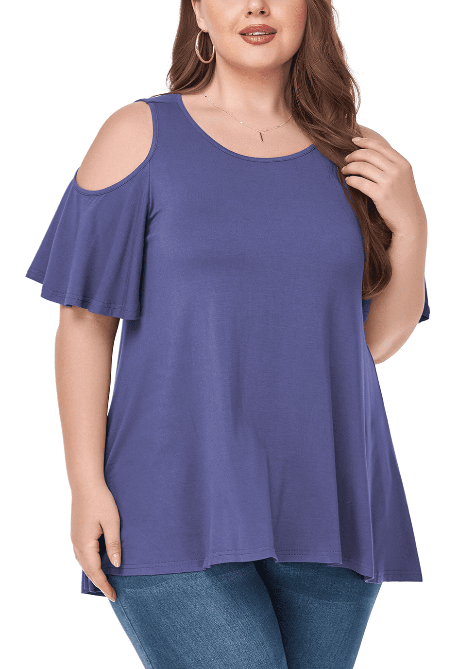 cold shoulder tunic top