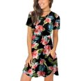 thumbnail image 1 of JuneFish Women's Summer Short Sleeve Casual Dresses Beach Flowy Sundresses with Pockets, 1 of 7
