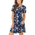 thumbnail image 1 of JuneFish Women's Summer Short Sleeve Casual Dresses Beach Flowy Sundresses with Pockets, 1 of 7