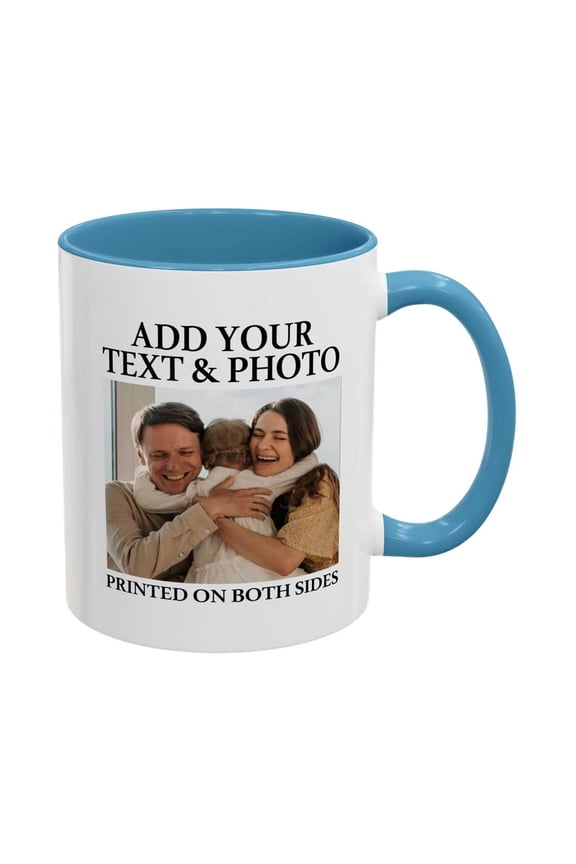 11oz Custom Coffee Mug with Photo Personalized Picture DIY Ceramic Cup Photo Personalized Novelty Custom Gift for Family Friends Birthday