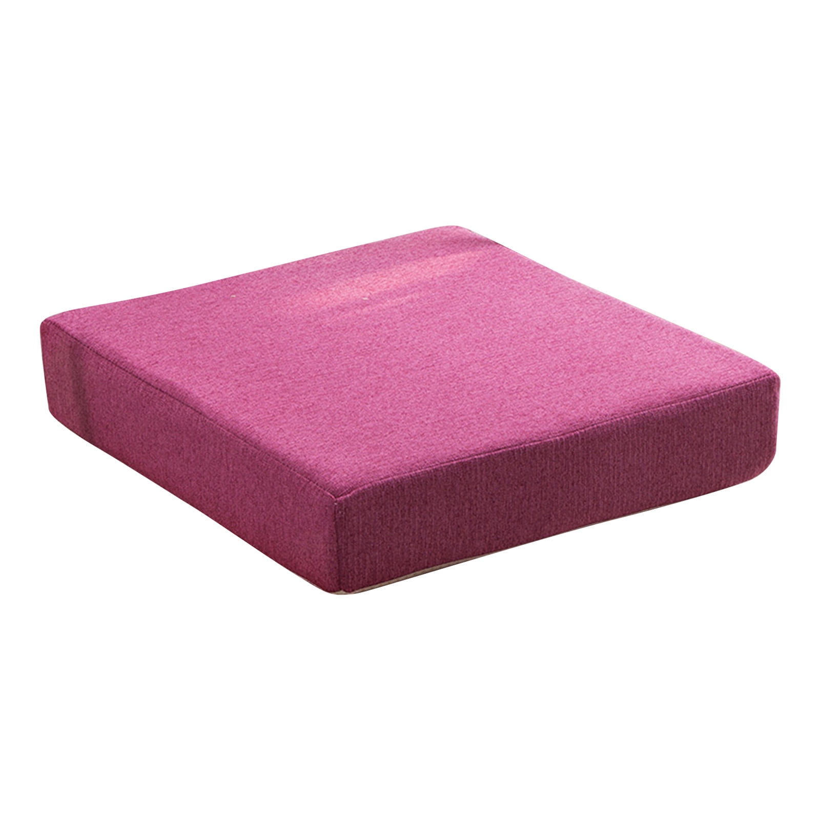 Junepar 2" Thicken Chair Cushion 35D High Density Foam Cushion Solid Wood Sofa Cushion Floor Cushion Pillow Tatami Sofa Office Foam Cushion Hot Pink