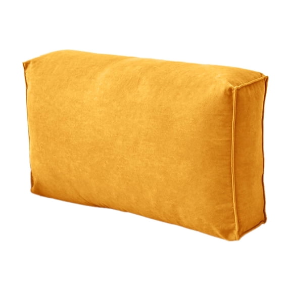 Junepar 31.5" Couch Back Cushion for Replacement Sofa Back Support with Removable Velvet Cover Reading Lumbar Support Waist Cushion for Sofa Bedside Window Orange