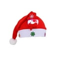 thumbnail image 1 of Junepar Christmas Hats for Adult - Light Up Santa Hat Unisex - Comfort Xmas Hat for Holiday Parties, 1 of 6