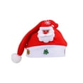 thumbnail image 1 of Junepar Christmas Hats for Adult - Light Up Santa Hat Unisex - Comfort Xmas Hat for Holiday Parties, 1 of 6