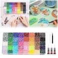 thumbnail image 1 of Junepar DIY Sparkling Gem Art Craft Set 32000Pcs Resin Gems with 3x B7000 Glue & Tweezers for Adults & Creative Gift, 1 of 5