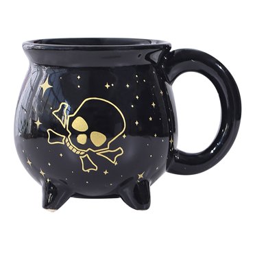 Personalized Witch Cauldron Mug - Spooky Halloween Coffee Cup With Witches Brew Design