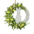 thumbnail image 1 of Junepar Hangs 9.8" Easter Bunny Acrylic Hanging Sign Flat Printed Wreath Decor with Rabbit Egg & Floral Patterns Spring Decor for Front Door Window & Home Accents, 1 of 3