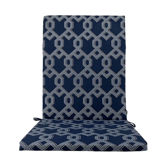 Junepar Outdoor/Indoor High Back Chair Cushion Sponge Foam Rocker Cushions Weather Resistant Seat Cushion for All Weather