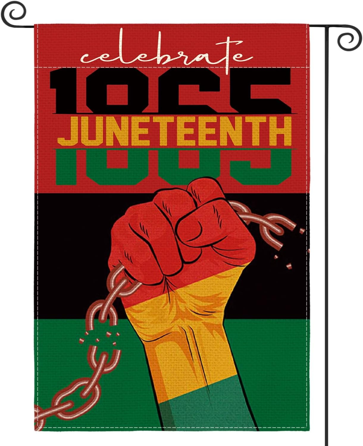 Juneteenth 1865 Garden Flag 12x18 Inch Double Sided Outside, African ...